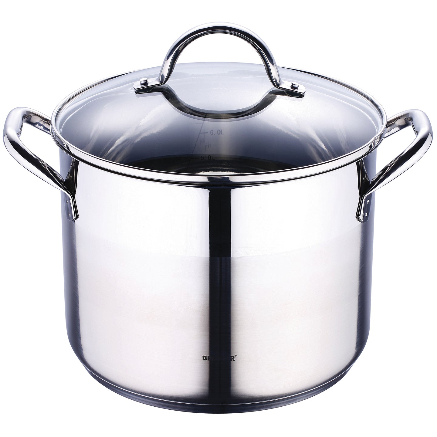 OLLA 24X18.5CM 8.2L ACERO INOX IND C/TAPA GOURMET BG